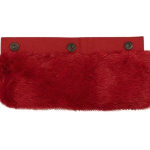 OFF-WHITE C/O VIRGIL ABLOH RED FUR HANDLE COVER - New with Tags